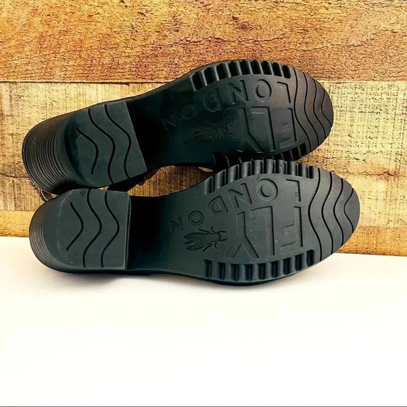 NWOT Fly London Wyno Chunky Heel Sandal - Picture 7 of 8